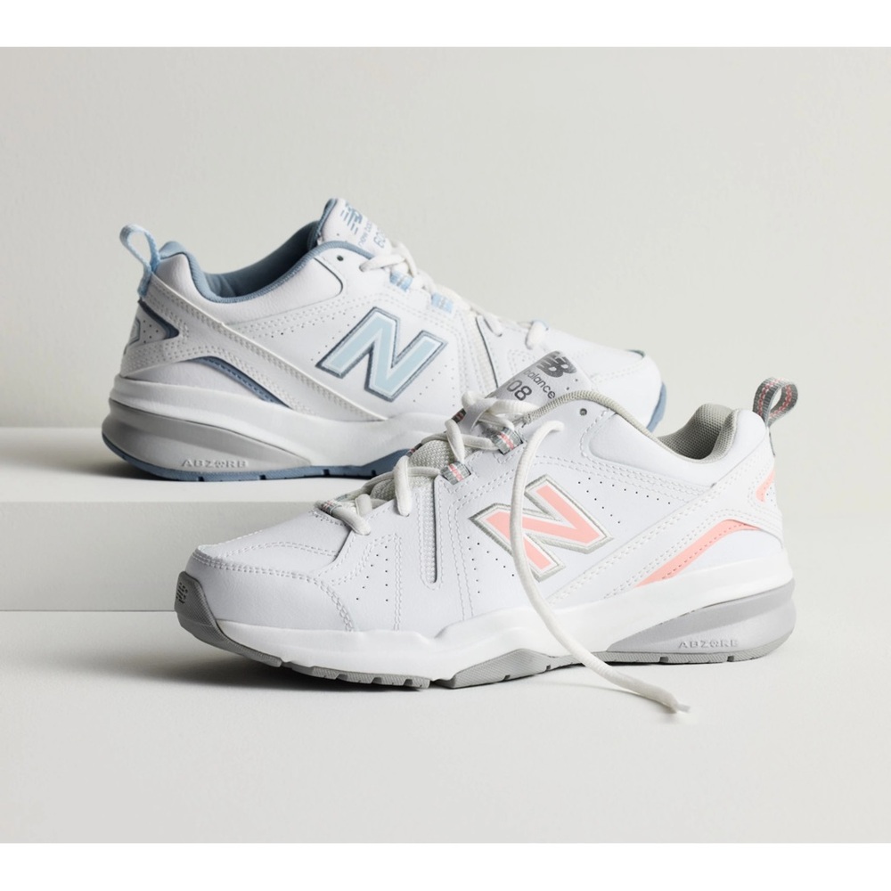 Women’s New Balance 608 v5 White, Pink & Grey Sneakers- Size 7 - Picture 6 of 11